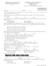 Đề 1 kiểm tra chất lượng lớp 11 năm học 2015 - 2016 môn Hóa học